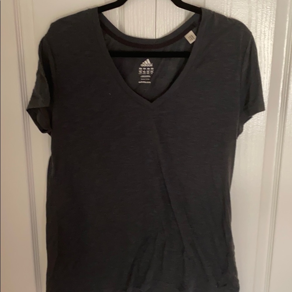 Grey adidas top